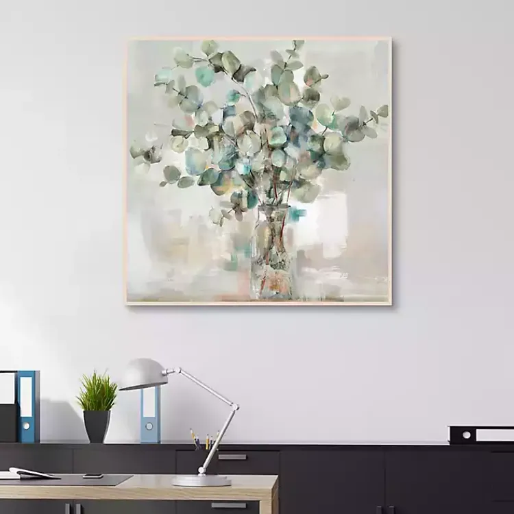 Canvas Art-Kirklands Home Essential s II Framed Canvas Print, 35x35 in. Green