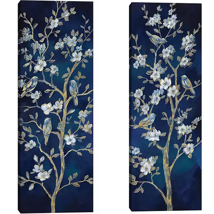 Canvas Art-Kirklands Home Indigo Spring I & II Canvas Art Prints, Set of 2 Blue