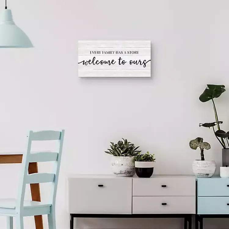 Wall Quotes & Signs-Kirklands Home Family Story Canvas Art Print, 24x12 in.