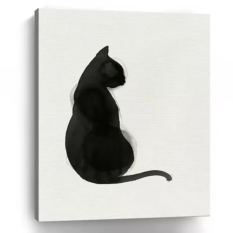 Canvas Art-Kirklands Home Black Cat Canvas Art Print