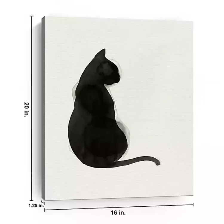 Canvas Art-Kirklands Home Black Cat Canvas Art Print