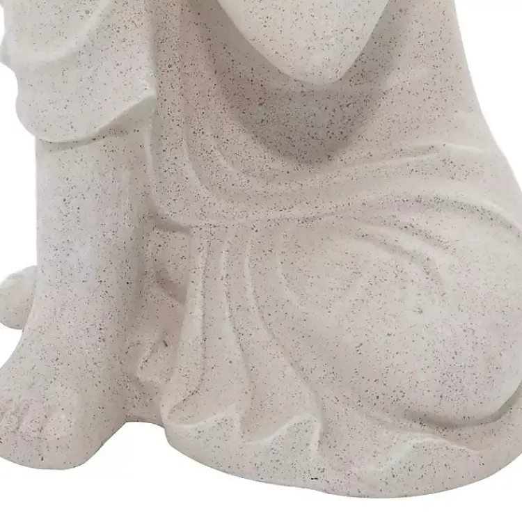 Garden Statues-Kirklands Home Resting Buddha Statue Gray