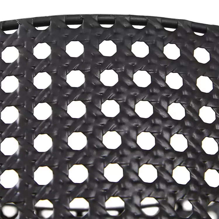 Planters-Kirklands Home Metal Basket Weave Planters, Set of 3 Black
