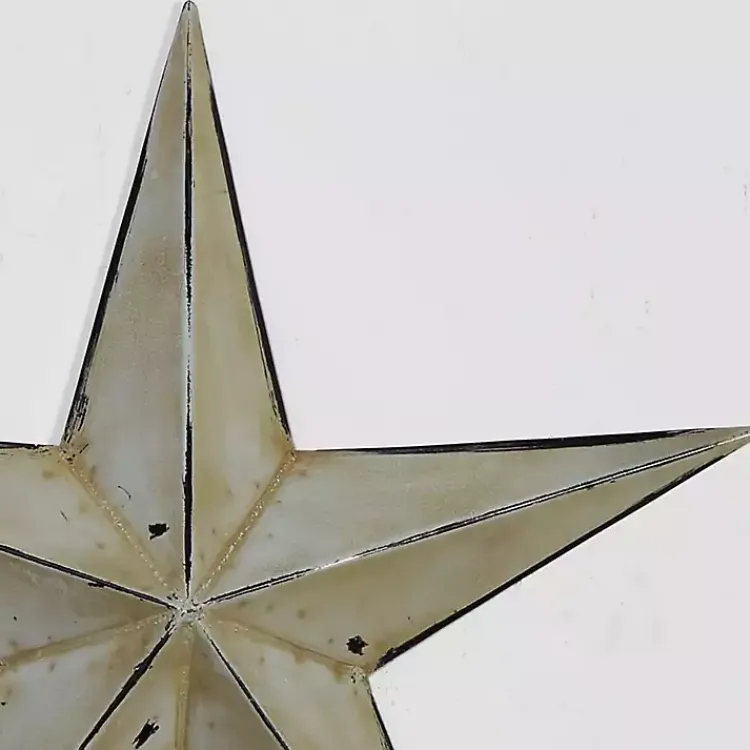 Outdoor Wall Decor-Kirklands Home Distressed Metal Stars 3-pc. Outdoor Plaque Set