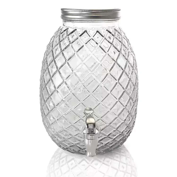 Serving & Entertaining-Kirklands Home Glass Pineapple Beverage Dispenser Clear