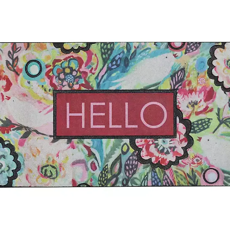 Doormats-Kirklands Home Spring Sunset Floral Doormat