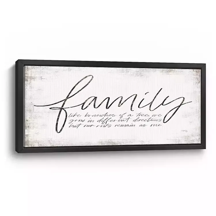 Wall Quotes & Signs-Kirklands Home Family Branches Framed Canvas Art Print, 42x22 in.