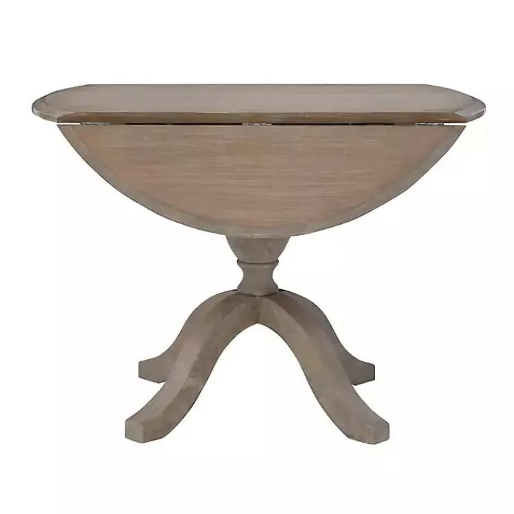 Dining Tables-Kirklands Home Gray Wash Drop Leaf Dining Table