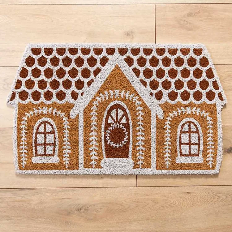 Doormats-Kirklands Home Gingerbread House Doormat