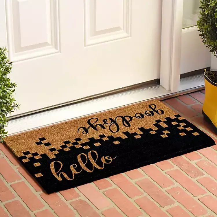 Doormats-Kirklands Home Hello Goodbye Upside Down Doormat