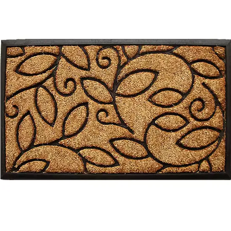 Doormats-Kirklands Home Vine Leaves Swirl Doormat, 36x24 in.