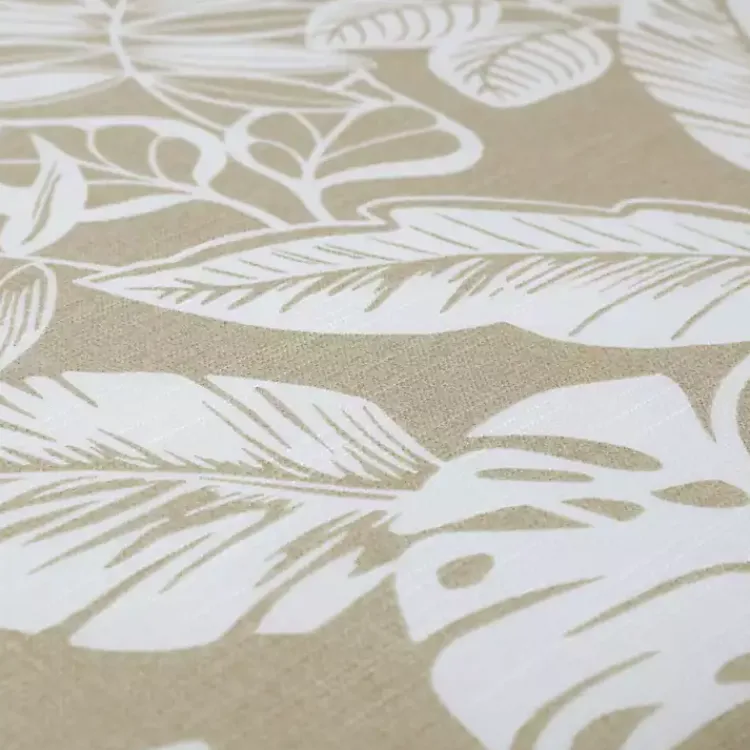 Outdoor Cushions & Pillows-Kirklands Home Beige Leaves Tufted 2-pc. Outdoor Cushions