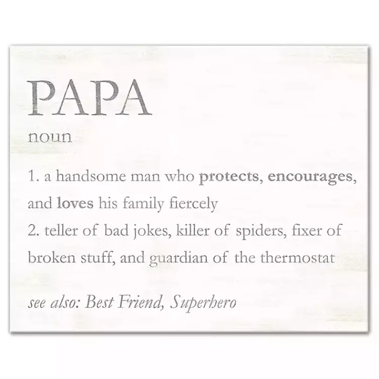 Wall Quotes & Signs-Kirklands Home Papa Definition Wall Plaque