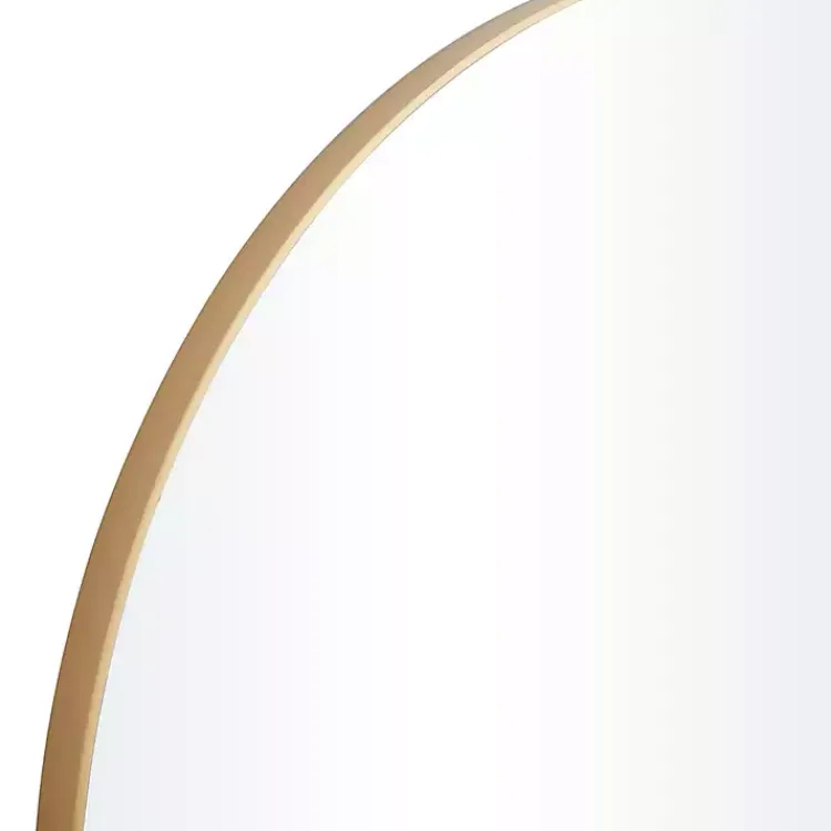 Decorative Mirrors-Kirklands Home Gold Wood Round Frame Mirror