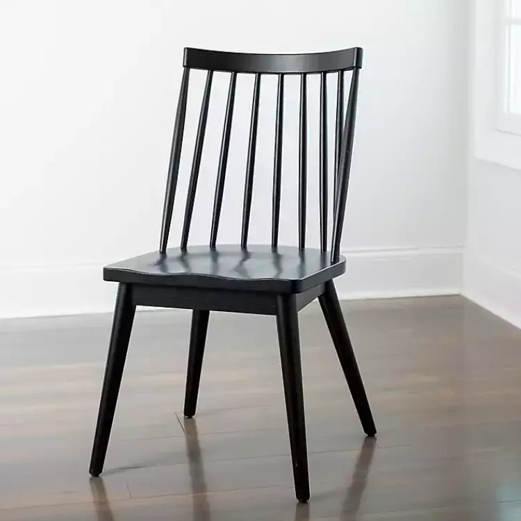 Dining Chairs-Kirklands Home Windsor Dining Chair Black