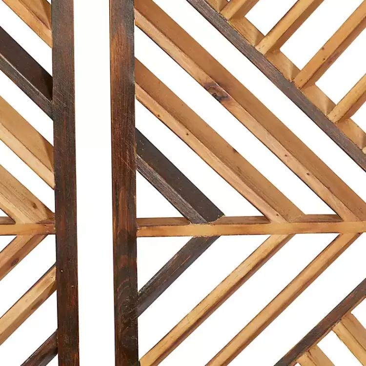 Wall Plaques-Kirklands Home Bronze Wood Geometric Wall Plaques, Set of 3 Tan