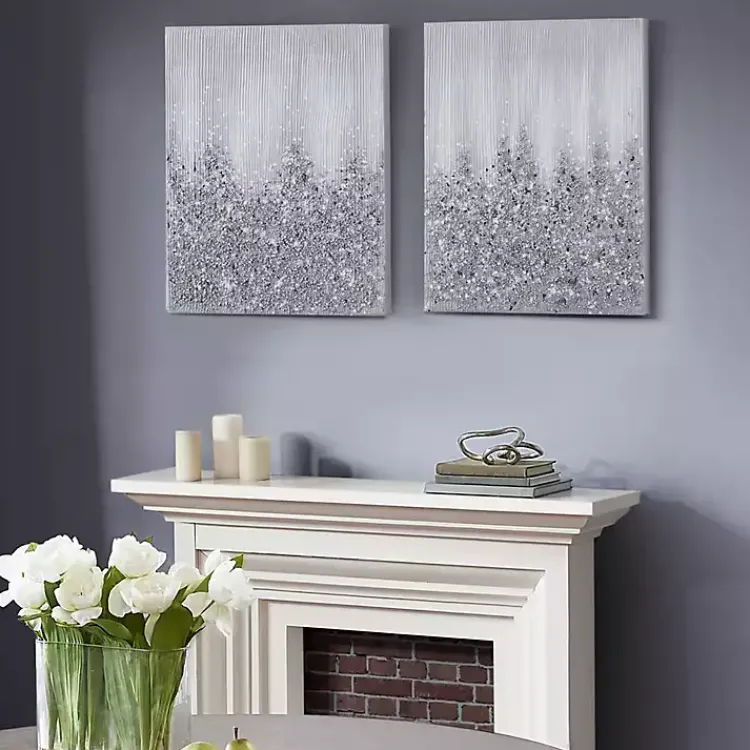 Canvas Art-Kirklands Home Glimmer Gradient 2-pc. Abstract Wall Art