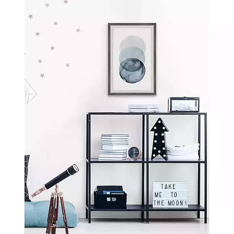 Framed Art-Kirklands Home Ombre Overlapping Circles Giclee Framed Art Print