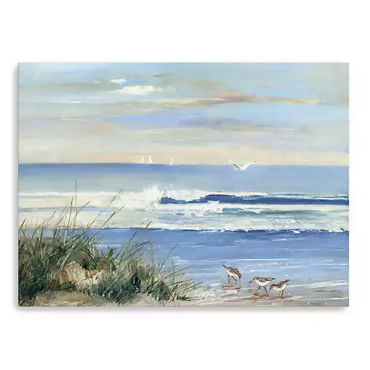 Canvas Art-Kirklands Home Beach Combers Giclee Canvas Art Print, 48x36 in. Blue