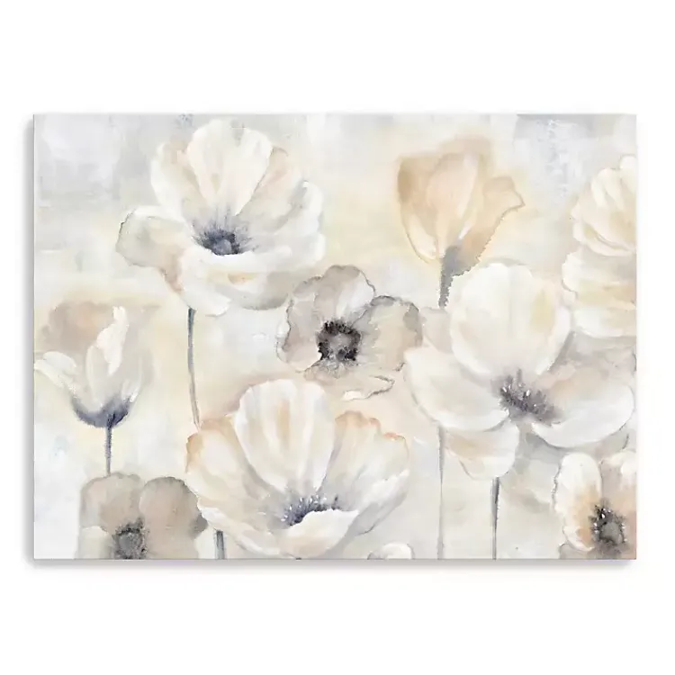 Canvas Art-Kirklands Home Poppy Garden Landscape Canvas Art Print Gray