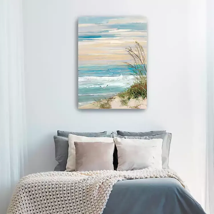 Canvas Art-Kirklands Home Beach at Dusk Canvas Art Print, 30x40 in.