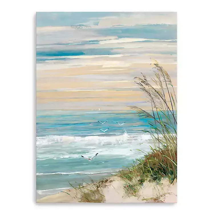 Canvas Art-Kirklands Home Beach at Dusk Canvas Art Print, 36x48 in.
