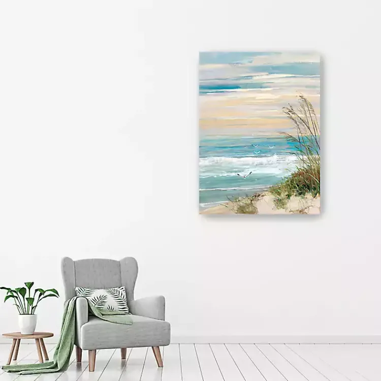 Canvas Art-Kirklands Home Beach at Dusk Canvas Art Print, 36x48 in.
