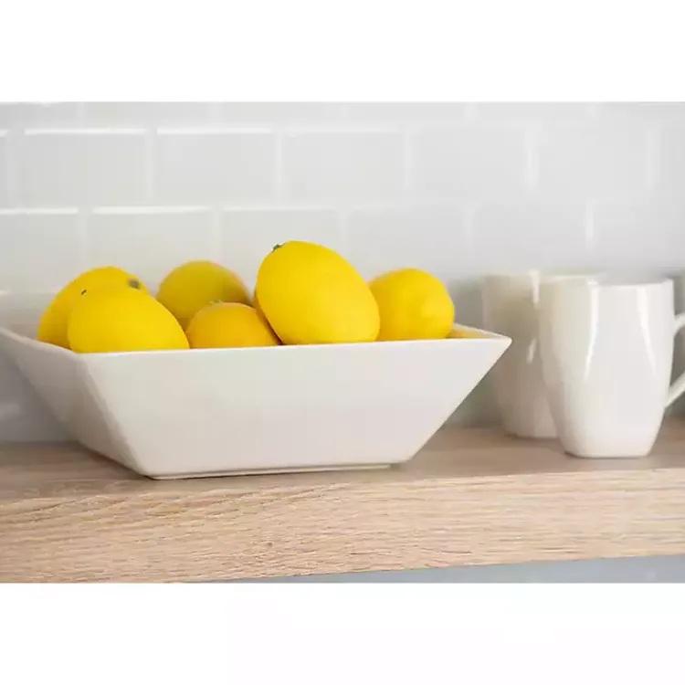 Dinnerware-Kirklands Home Ceramic Square 40-pc. Dinnerware Set White