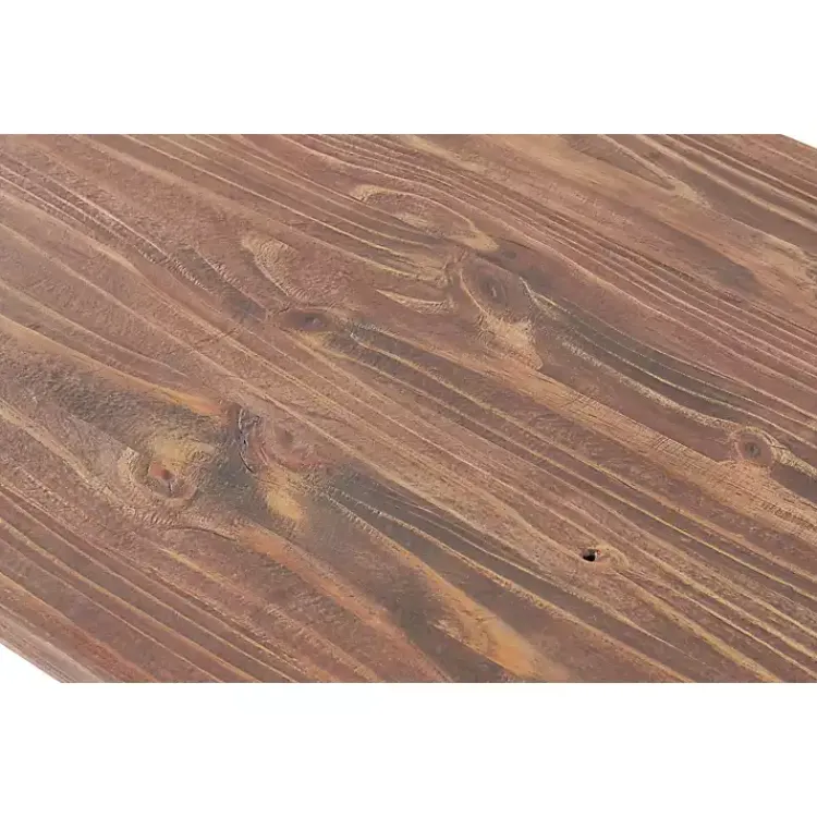 Coffee Tables-Kirklands Home Natural Wood Sawhorse Coffee Table, 42x24 in. Tan