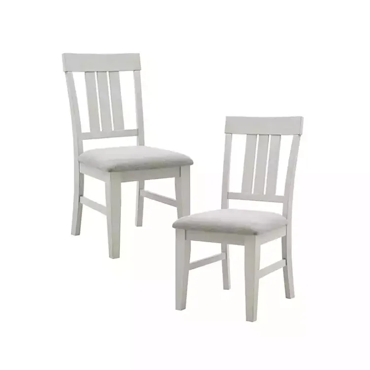 Dining Chairs-Kirklands Home Sofia High Back Dining Chairs, Set of 2 White
