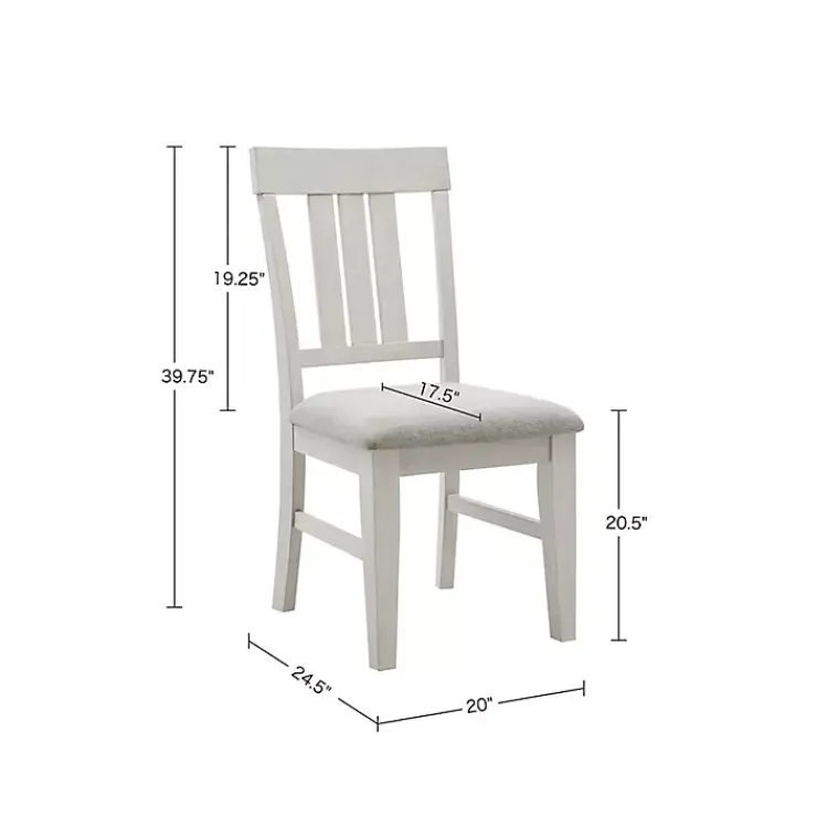 Dining Chairs-Kirklands Home Sofia High Back Dining Chairs, Set of 2 White