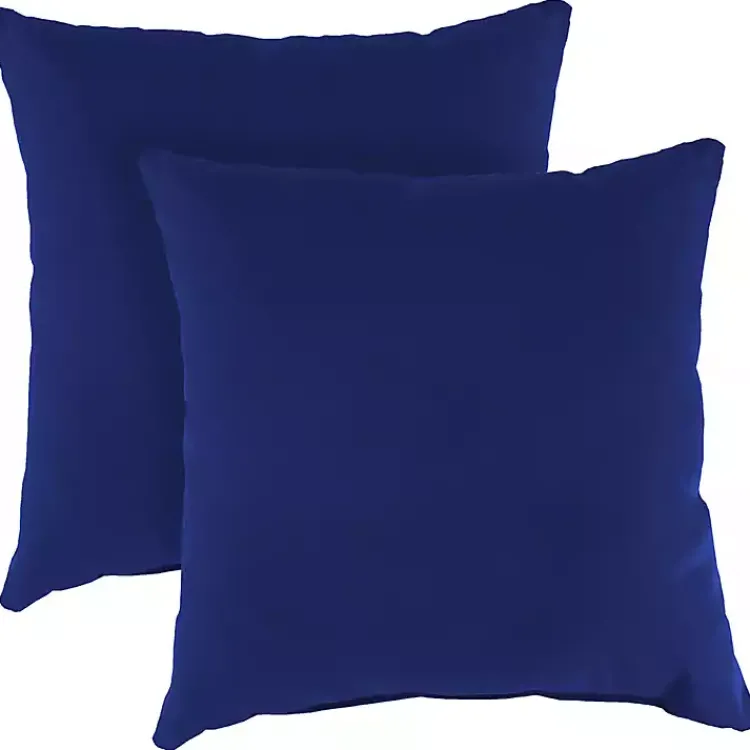Outdoor Cushions & Pillows-Kirklands Home Cobalt Verdana 2-pc. Outdoor Pillow Set Blue