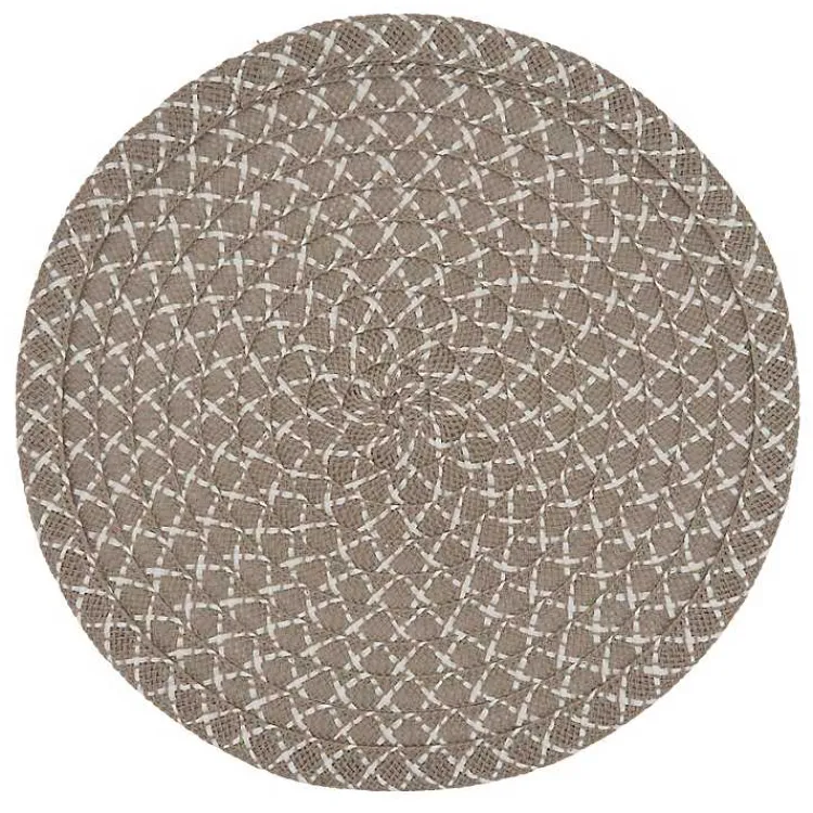 Table Linens-Kirklands Home Natural Paper Woven Placemats, Set of 4 Brown