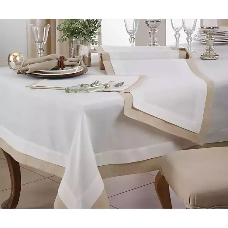 Table Linens-Kirklands Home Double Layered Placemats, Set of 4 Ivory