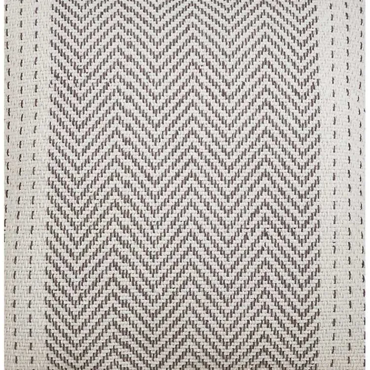 Table Linens-Kirklands Home Rich Gray Kantha Stitch Table Runner