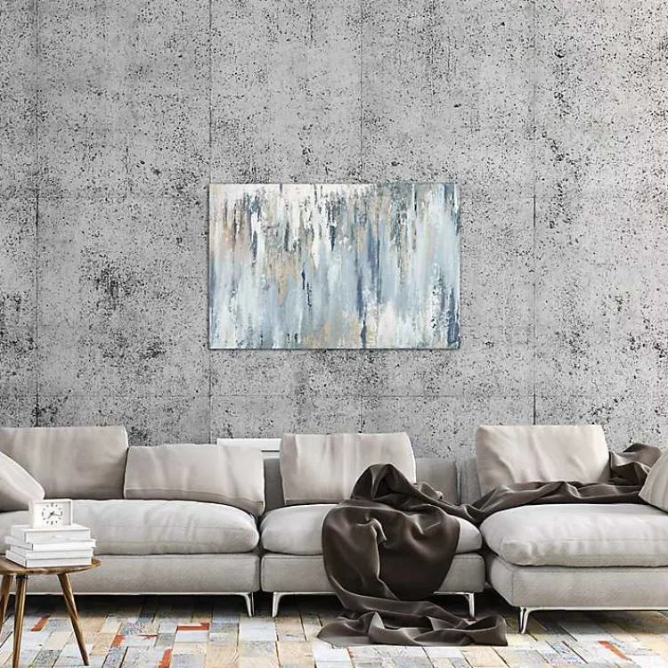 Canvas Art-Kirklands Home Blue Illusion Canvas Art Print