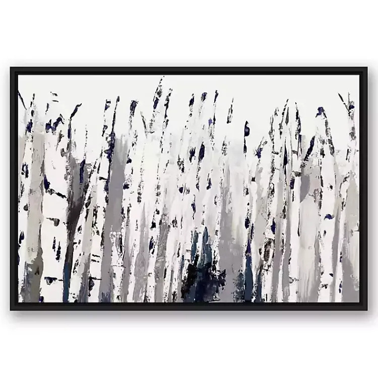 Framed Art-Kirklands Home Birch Trees Floating Framed Wall Art