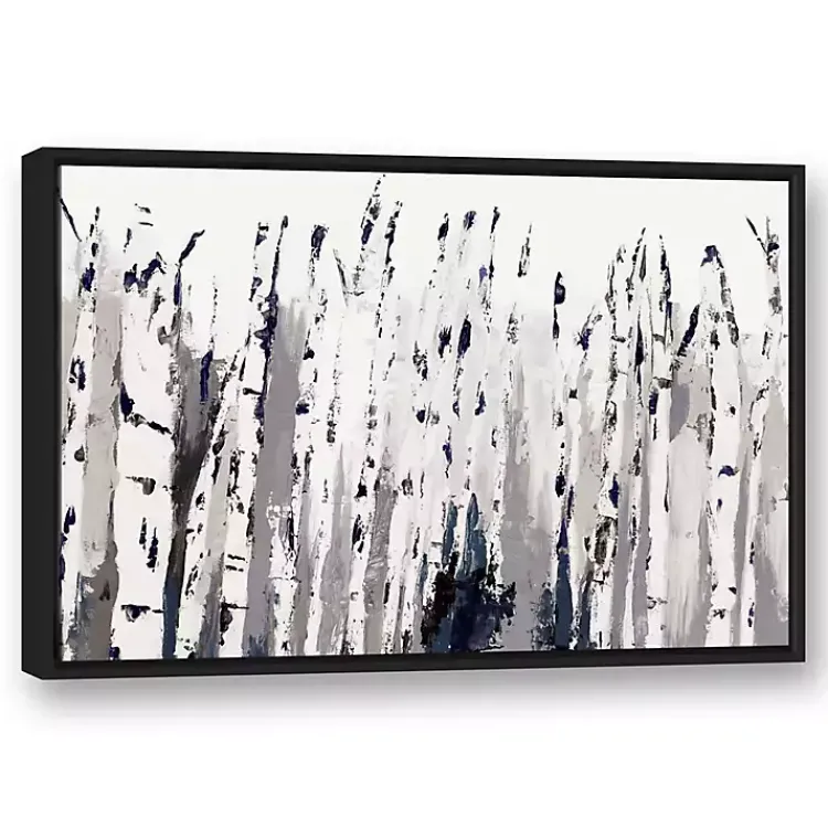 Framed Art-Kirklands Home Birch Trees Floating Framed Wall Art