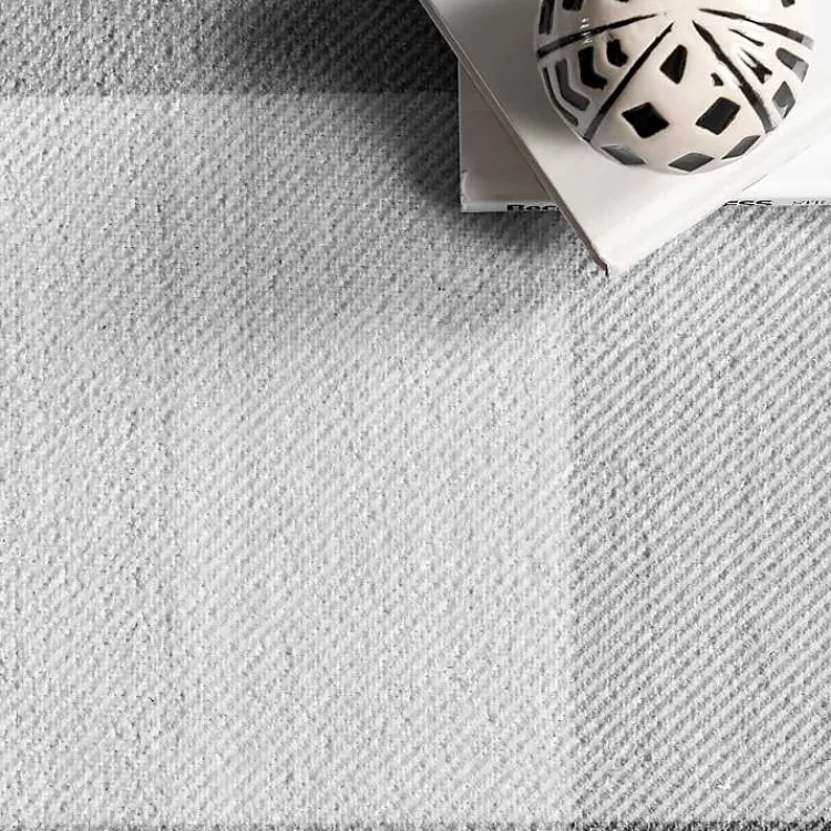 Area Rugs-Kirklands Home Gray Buffalo Plaid Washable Area Rug, 4x6