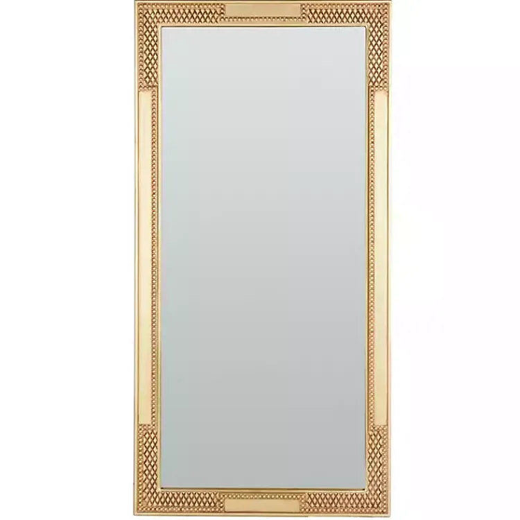 Decorative Mirrors-Kirklands Home Golden Carved Textured Wall Mirror