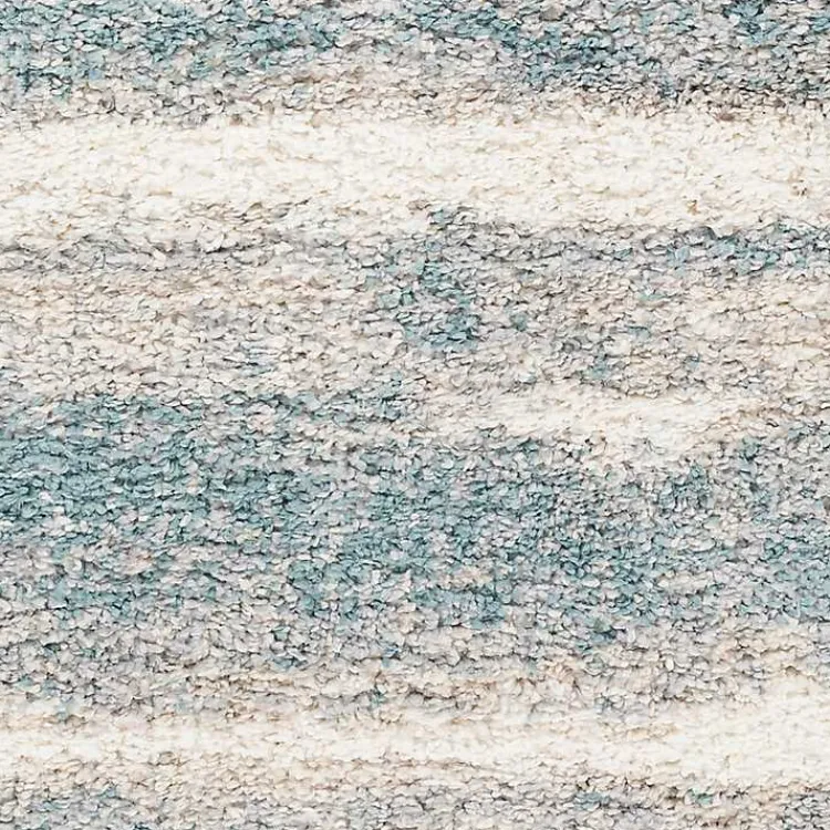 Area Rugs-Kirklands Home Blue Abstract Soft Lines Area Rug, 5x8