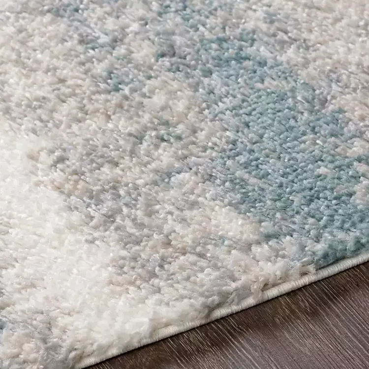 Area Rugs-Kirklands Home Blue Abstract Soft Lines Area Rug, 5x8