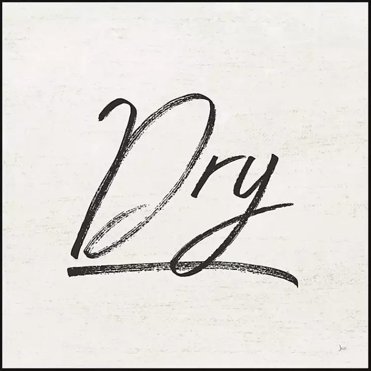 Wall Quotes & Signs-Kirklands Home Tan and Black Dry Laundry Framed Wall Plaque