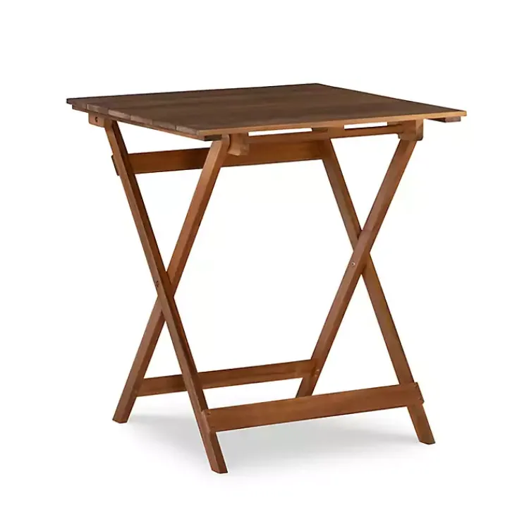 Outdoor Sets-Kirklands Home Acacia Wood 3-pc. Bistro Set Brown