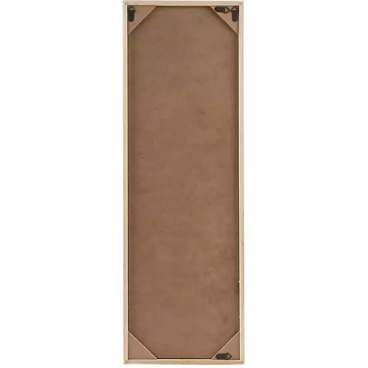 Wall Plaques-Kirklands Home Carved Wood Laurel Branches Panel Wall Plaque Tan