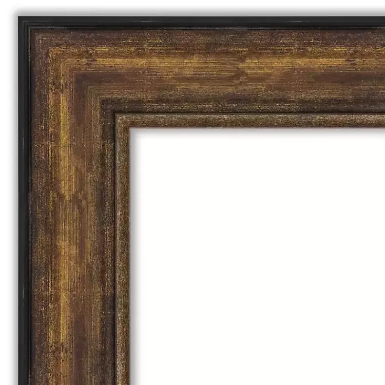 Decorative Mirrors-Kirklands Home Bronze Frame Beveled Mirror, 43.5x31.5 in.