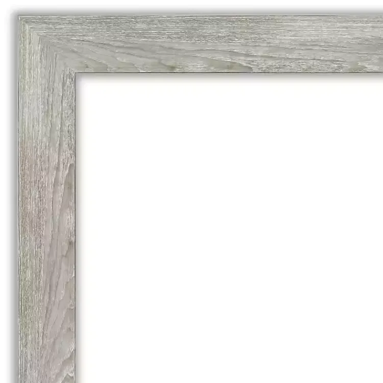 Decorative Mirrors-Kirklands Home Dove Gray Scoop Frame Beveled Mirror, 34x28 in.