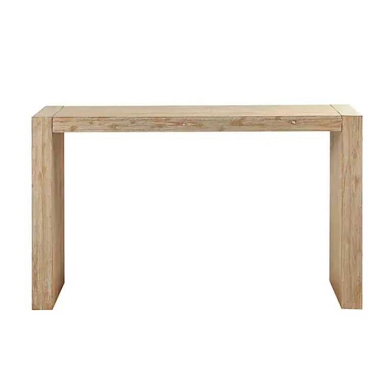 Console Tables-Kirklands Home Natural Wood Frame Console Table