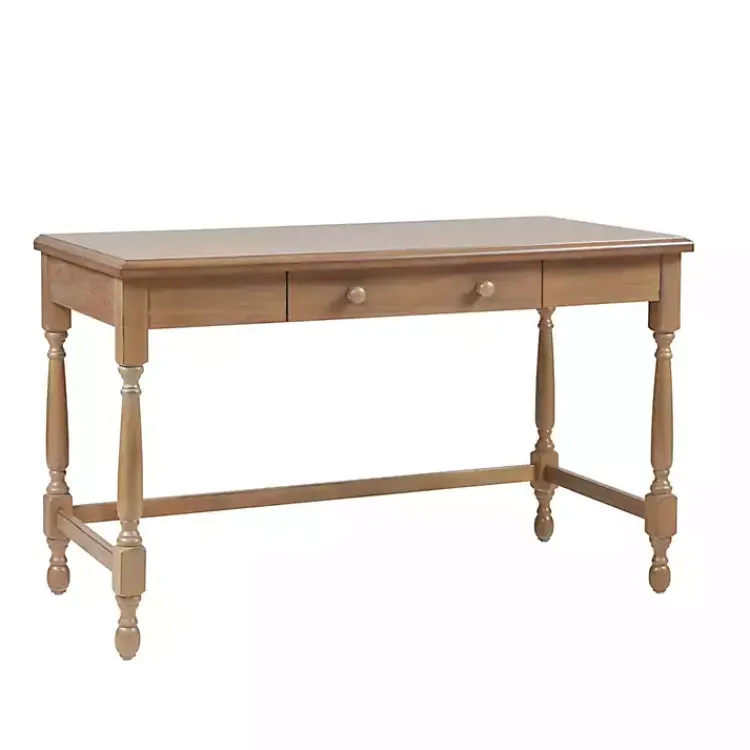 Office Furniture-Kirklands Home Martha Stewart Natural Wood Turned Legs Desk