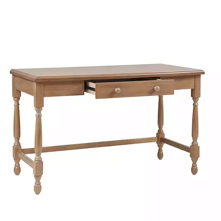 Office Furniture-Kirklands Home Martha Stewart Natural Wood Turned Legs Desk